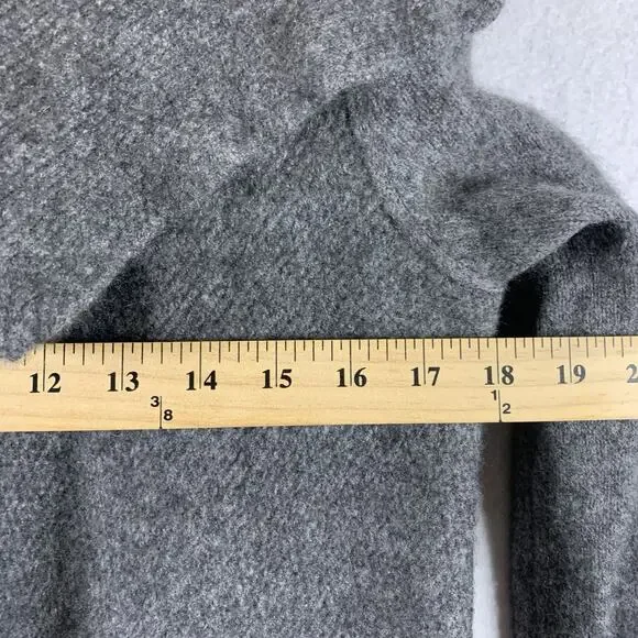 Womens Cashmere‎ Waterfall Open Cardigan Sweater Sz M/L Gray Quiet Luxury Comfy - Picture 5 of 11